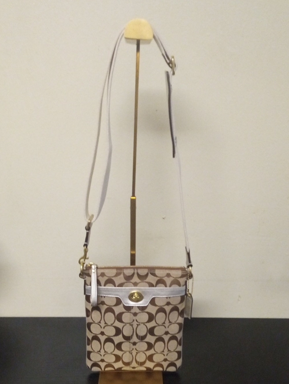 Coach Monogram Turn Lock Crossbody NWOT